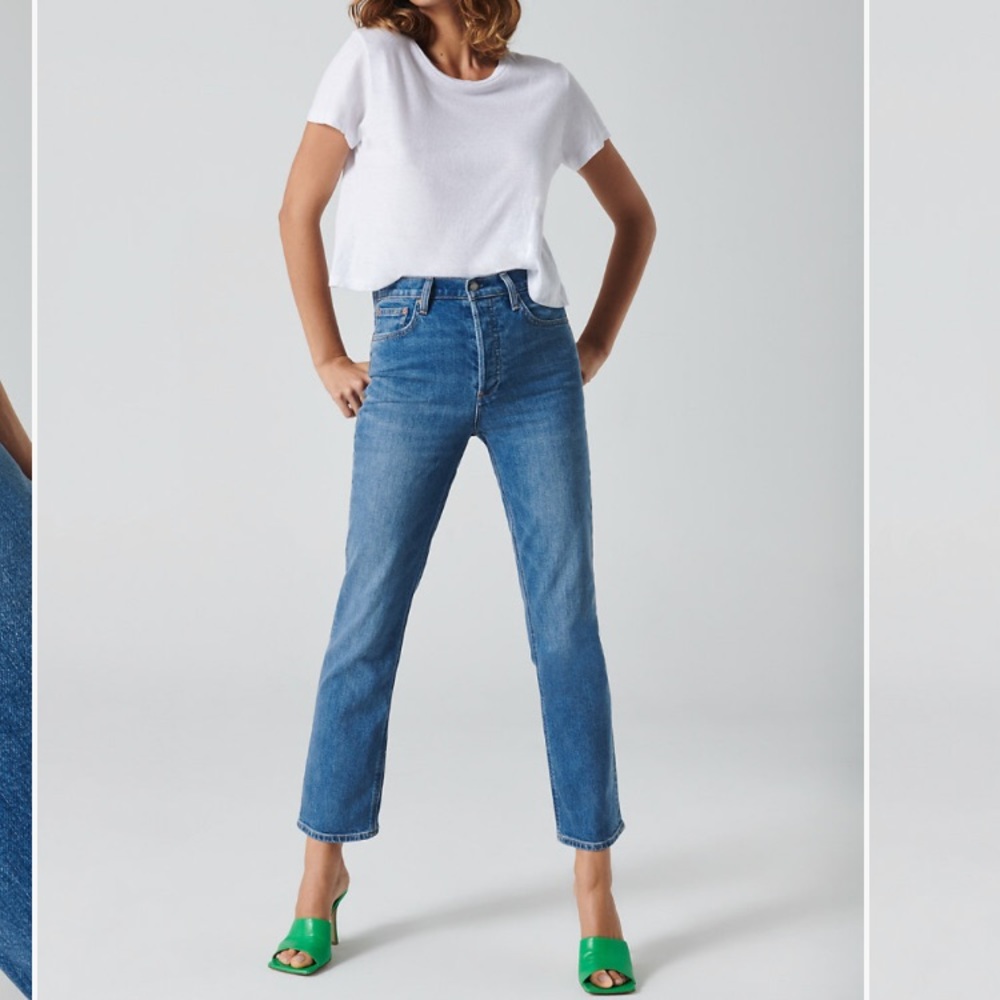 Aritzia Denim Forum Arlo high rise straight